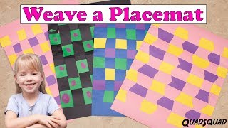 Learn to Weave a Placemat  Craft Time with Ashley [upl. by Zenger]