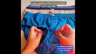 Cueca Alevis Confort Adulto ou Plus Size [upl. by Nairahcaz]