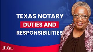 Texas Notary Public Duties and Responsibilities  Notary Education notarytraining [upl. by Haikezeh872]