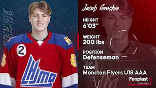 Fenplast QMJHL Prospects  Jacob Gouchie [upl. by Enilram]