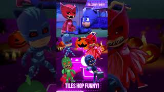 PJ Masks  Night Ninja 🆚 CatBoy X Dance Song Tiles Hop EDM Rush shorts [upl. by Morgen]