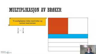 Multiplikasjon Brøk med brøk [upl. by Walley]