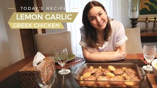 LEMON GARLIC GREEK CHICKEN RECIPE  Marjorie Barretto [upl. by Yelahc]