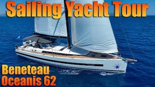 Beneteau Oceanis 62 Sailing Yacht Tour  Penultimo [upl. by Aitekram]