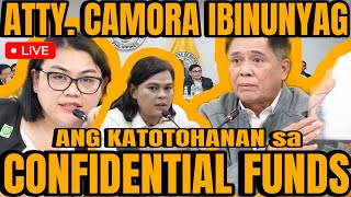 ATTY CAMORA IBINUNYAG ANG KATOTOHANAN SA CONFIDENTIAL FUNDS REP PADUANO GALIT NA GALIT [upl. by Ddet903]