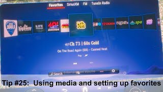 MercedesBenz EQS Tip 25  Using media and setting up favorites [upl. by Cristin429]