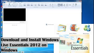 Download and Install Windows Live Essentials 2012 on Windows 10817 [upl. by Beshore]