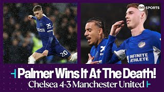 🫨 Pandemonium at the Bridge as Cole Palmer scores twice in injury time  Chelsea 43 Man United [upl. by Siver]