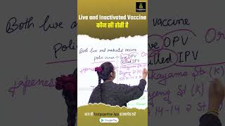 Live and Inactivated Vaccine  Lab Technician short Vaccine viralvideo dmlt bmlt [upl. by Notsgnik]