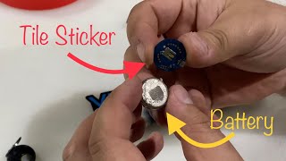 Dead Battery on Your Tile Sticker Trackers See How I Replace The Battery [upl. by Rigdon]