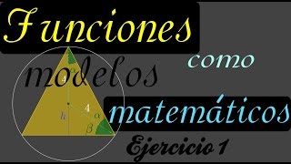 Funciones como modelos matemáticos Ejercicio resuelto paso a paso [upl. by Caprice]