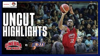 FINAL THREE MINUTES UNCUT of Brgy Ginebras WIN against Meralco 🔥  PBA SEASON 49 GOVERNORS CUP [upl. by Elihu77]