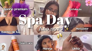 SPA DAY REALZÃO banho de lua banho premium skincare esfoliação matizador salon line [upl. by Rolecnahc972]