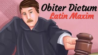 Obiter Dictum  Latin Maxim Legal Term [upl. by Ormand]