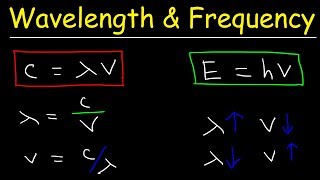 Speed of Light Frequency and Wavelength Calculations  Chemistry Practice Problems [upl. by Dymphia]