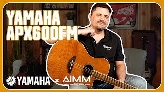 Yamaha APX600FM Acoustic Guitar Review  Yamaha’s Thinline AcousticElectric  AIMM Exclusive Color [upl. by Grimona]