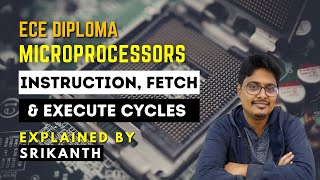 Instruction Cycle Fetch Cycle Execute Cycle in telugu  Microprocessors telugu  Polytechnic ECE [upl. by Johnathon314]