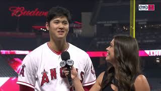 Shohei Ohtani Ive learned so much this season [upl. by Otanutrof]