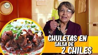 Sabrosas CHULETAS en salsa de 2 CHILES [upl. by Aelgna]