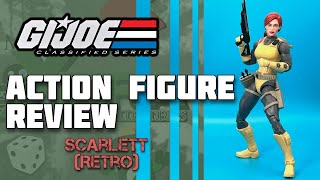 GI Joe Classified  Scarlett Retro  Action Figure Review [upl. by Letha]