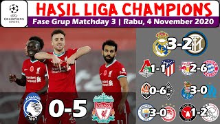 Hasil Liga Champions Tadi Malam  Hasil Atalanta vs Liverpool UCL Matchday 3 2020 [upl. by Arinaj875]