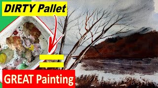 Using the Hake to Paint a Watercolor Coastal Landscape Tutorial  Big Brush  Ron Ranson Style [upl. by Nelleoj492]