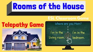 Rooms of the House  ESL Game [upl. by Novel197]