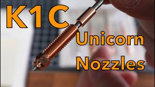 Unicorn Nozzles in the K1C what you should know how to install slicer settings [upl. by Gratia192]