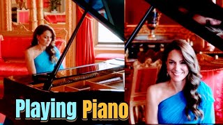 Watch Duchess Kate show off her piano skills for first time at Christmas Eve concert [upl. by Yttik]