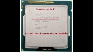 How to overclock i7 3770 not K  Разгон I7 3770 не К [upl. by Tyre]