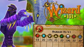 Wizard101 Level 170 Death PvP 196 Damage CATCH OF THE DAY Combo [upl. by Aicener726]