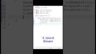 Convert queue to list in 4 ways in java  Java  Queue to list conversion in 60 seconds [upl. by Eecyac]