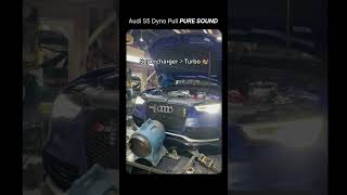 Audi S5 Supercharged Dyno Pull Pure Sound 🔥🤯 [upl. by Assyram928]