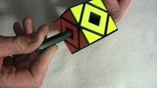 Tony Fishers Void Skewb custom made Rubiks Cube type puzzle [upl. by Nwahsor530]