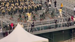 Norfolk State Spartan Legion VS Hampton Marching Force in Stands 2024 Battle [upl. by Yeffej]