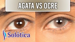 NEW Hidrocor Agata vs Hidrocor Ocre  Contact Lenses for Brown Eyes [upl. by Cotterell]