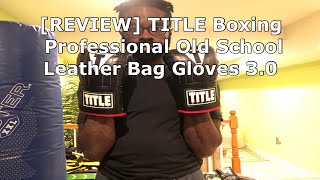 REVIEW TITLE Boxing Professional Old School Leather Bag Gloves 30 [upl. by Jarad]