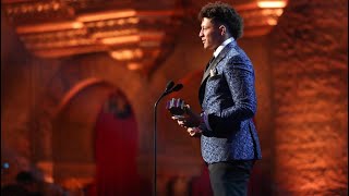 Patrick Mahomes 20182019 MVP Award Speech [upl. by Castara]