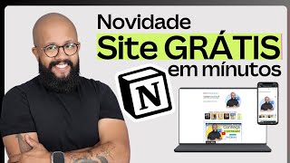 Novidade Notion Como Criar um SitePortfólio Grátis em Minutos [upl. by Orabla798]