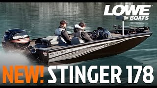 New Lowe Stinger 178  BestInClass Bass Boat [upl. by Idette]