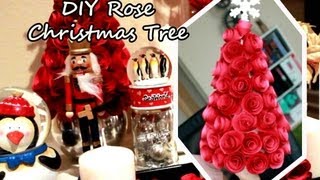 DIY Rose Christmas Tree [upl. by Salas]