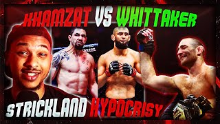 Is Robert Whittaker a BAD Matchup for Khamzat Chimaev Sean Strickland is ANGRY at UFC Izzy vs DDP [upl. by Nodnek]