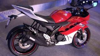 Yamaha R15 Version 20 RedWhite Color at the Launch [upl. by Euqinorev]