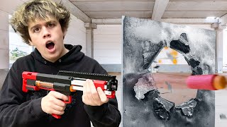 We test our Hardest Shooting Blaster out of our Nerf Collection [upl. by Mordy563]