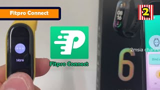 Fitpro Apps How to Connect Link M6 Smart Watch Health Band Quick [upl. by Ierbua]