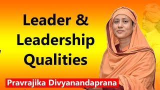 Leader and Leadership Qualities  Pravrajika Divyanandaprana [upl. by Leugim361]