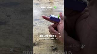 PAPER CRAFT MINI GUN TUTORIAL ORIGAMI WORLD  HOW TO MAKE MINI GUN PAPER INSTRUCTIONS  DIY GUN TOY [upl. by Ahsilrak216]