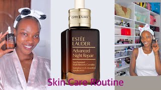 MY SKIN CARE ROUTINEUNSPONSOREDEstee Lauder [upl. by Silletram402]