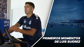 CONFIRA OS PRIMEIROS MOMENTOS DE LUIS SUÁREZ NO CT LUIZ CARVALHO [upl. by Dett]