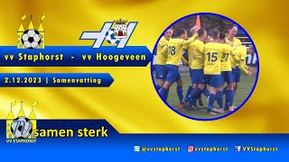 vv Staphorst  vv Hoogeveen  2122023  Samenvatting [upl. by Sergio659]